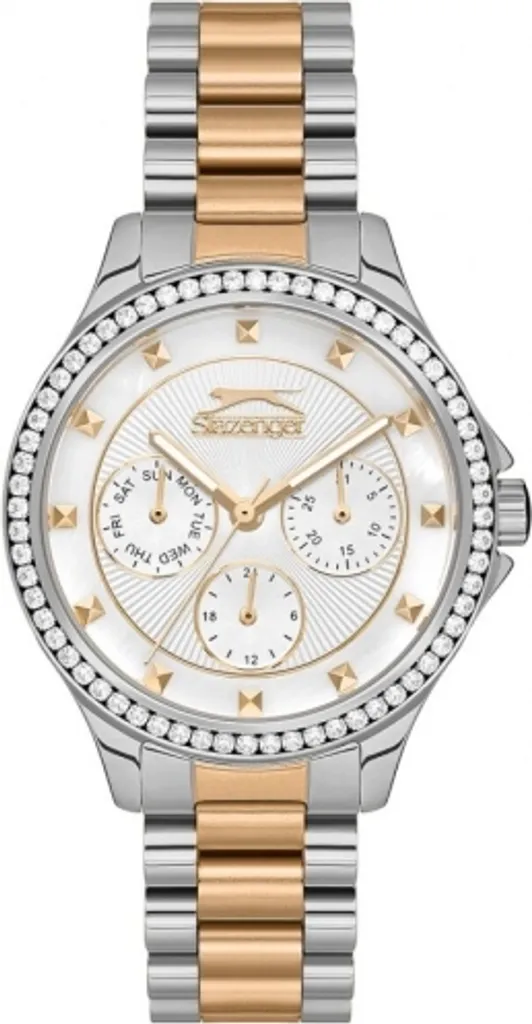 Montre-bracelet dorée Slazenger femme chic et tendance à quartz