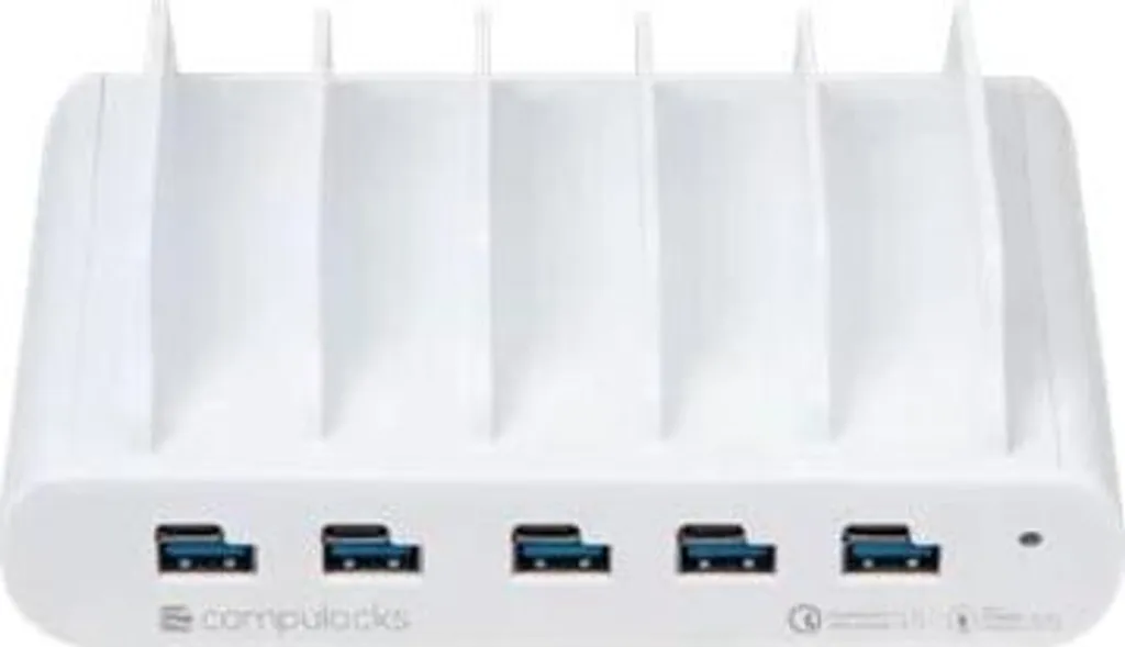 Fini les Câbles Emmêlés : Station de Charge 5 Tablettes USB-C Organisée
