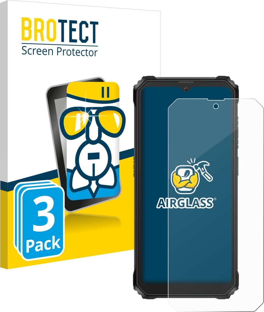 3x BROTECT Schutzglas für Blackview BV6200 Plus Schutzfolie Panzer Folie Glas Display Schutz klar