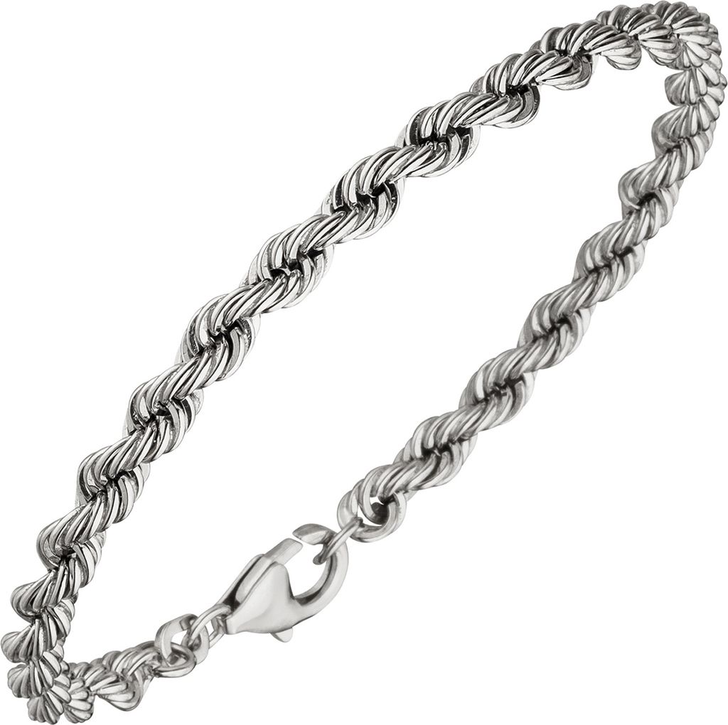 JOBO Kordelarmband 925 Sterling Silber massiv 21 cm Armband Produktbild 