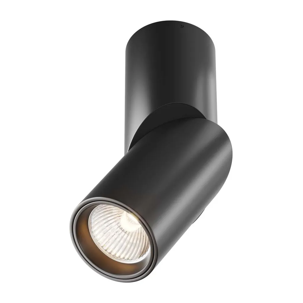 Plafoniera LED Metallo Nera Orientabile - Sicura e Moderna per Casa