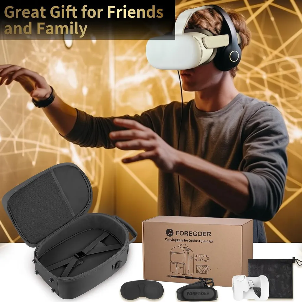Mallette de protection Quest 2 avec sangle Elite - Étui rigide VR