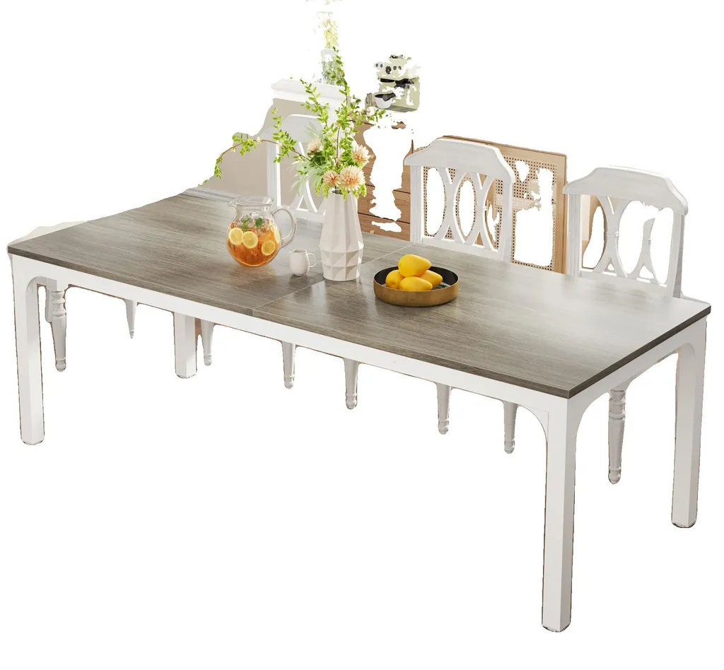 Table à manger robuste chêne 10 personnes - Solution gain de place XL