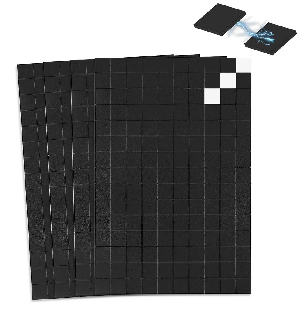 600 selbstklebende Magnete, 10x10mm selbstklebende Magnetscheiben, starke Magnetklebestreifen, selbstklebende Magnete für Bastelarbeiten, Kühlsch...