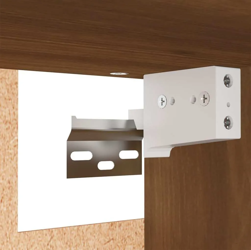 vidaXL Armadio a muro in rovere fumé 60x31x60 cm materiale a base di legno - Armadi da cucina - 9