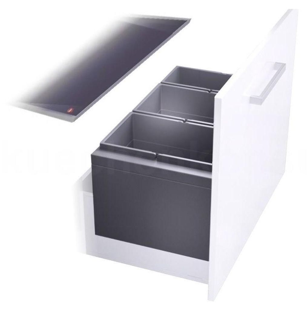 Odpadkový koš Hailo 3631881 XL Inset 800 28/28/18 Triple-XL Obrázek produktu 