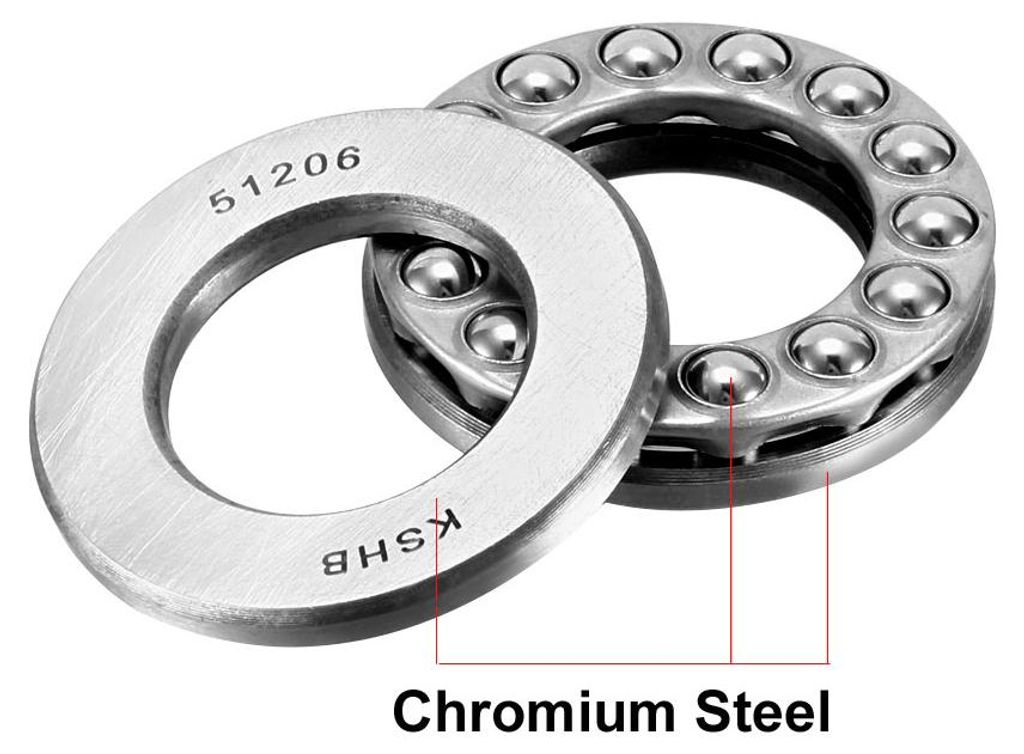 2 Stk 51206 Axialkugellager 30 mm x 52 mm x 16 mm Chromstahl ABEC3 Einreihige Walze