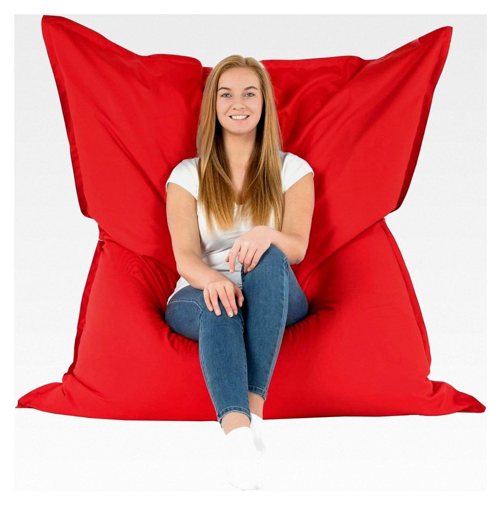 XXL Sitzsack, Riesensitzsack, Sitzkissen, für Innen- und Außenbereich, Sitzsack Sessel für Erwachsene, Füllung aus EPS-Perlen, Abnehmbarer Bezu...