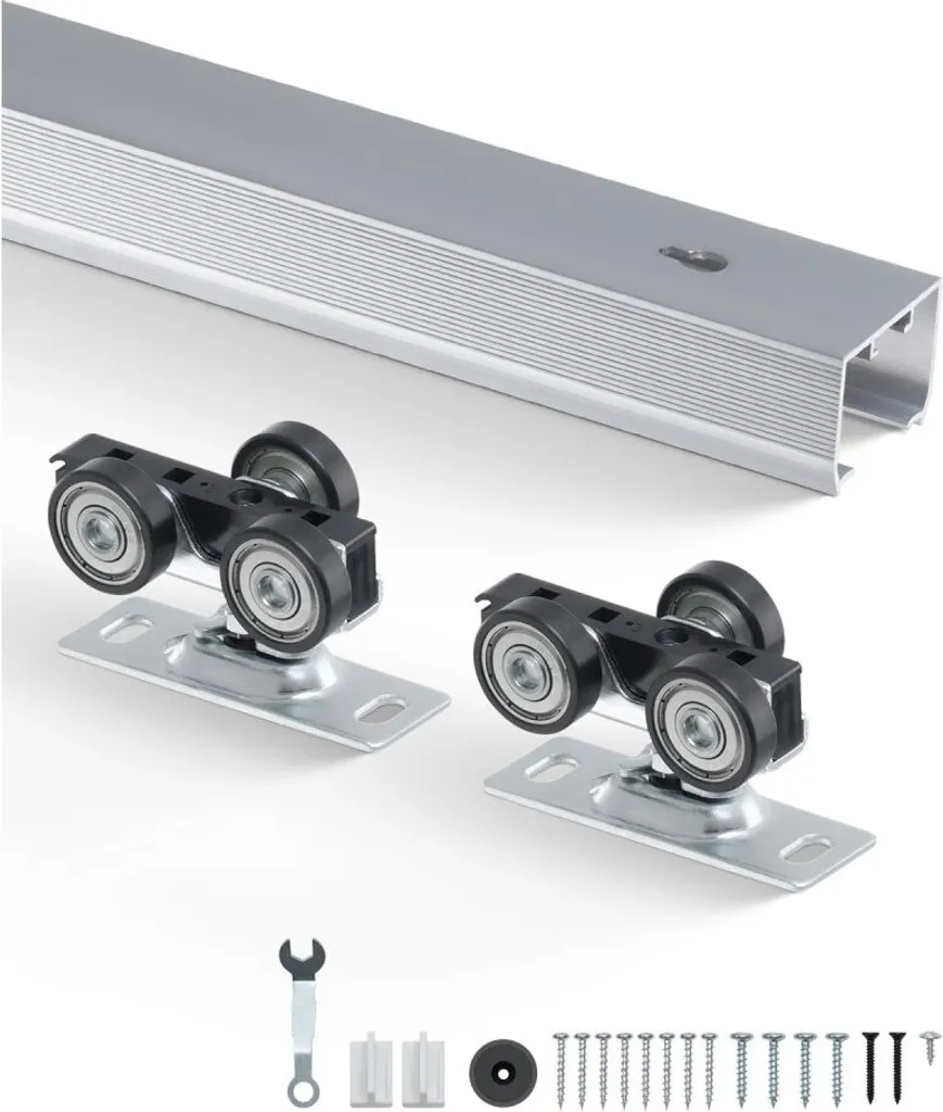 Système de porte coulissante intérieur - Kit de rails simples 1441mm
