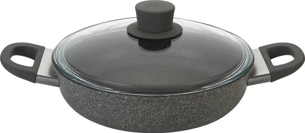 Ballarini Cucinando Murano Deep 2H 24 CM Grafitowa Patelnia Nieprzywierająca Z Pokrywką, 750029420