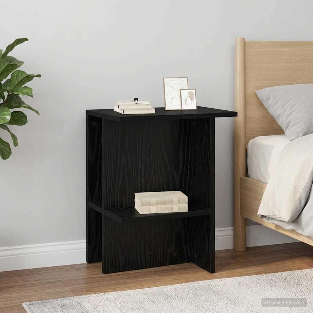 Maison Exclusive - Couchtisch Schwarze Eiche 40 x 30 x 49 cm Holzwerkstoff