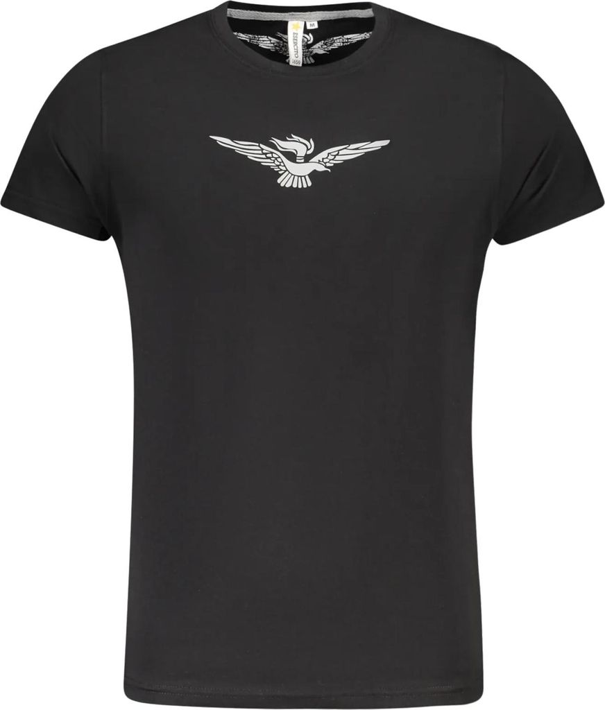 ACCADEMIA MILITARE Herren KURZARM-T-SHIRT Schwarz S5S640-5586_NE002 : Größe - XL Größe: XL