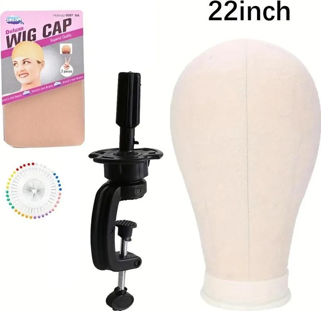Supporto per styling, struttura in tela, ideale per l'acconciatura, set da 22 pollici