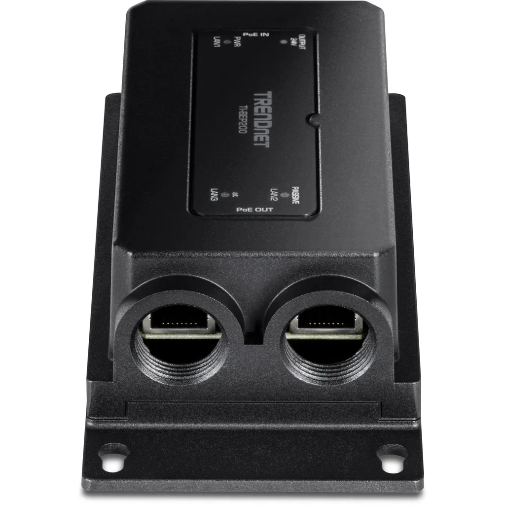 Extenseur PoE+ Actif et Passif TRENDnet Rail DIN Etanche
