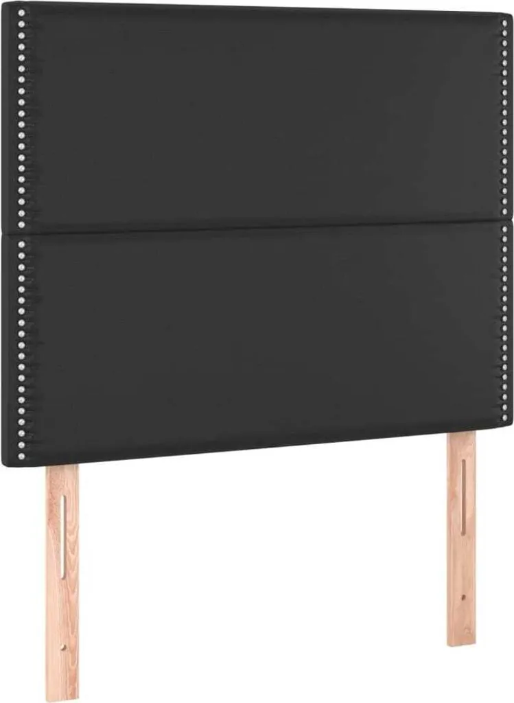 Testata Letto SYFAX Nera 90x5x118/128 - Essenzialità in Pelle Finta