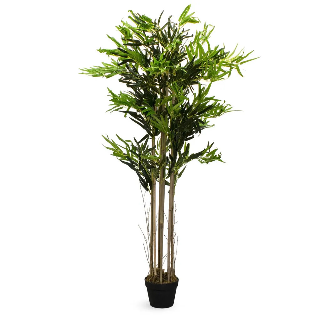 Bambou Artificiel 150 cm BIG Bambus - Plante Verte Décorative Intérieur
