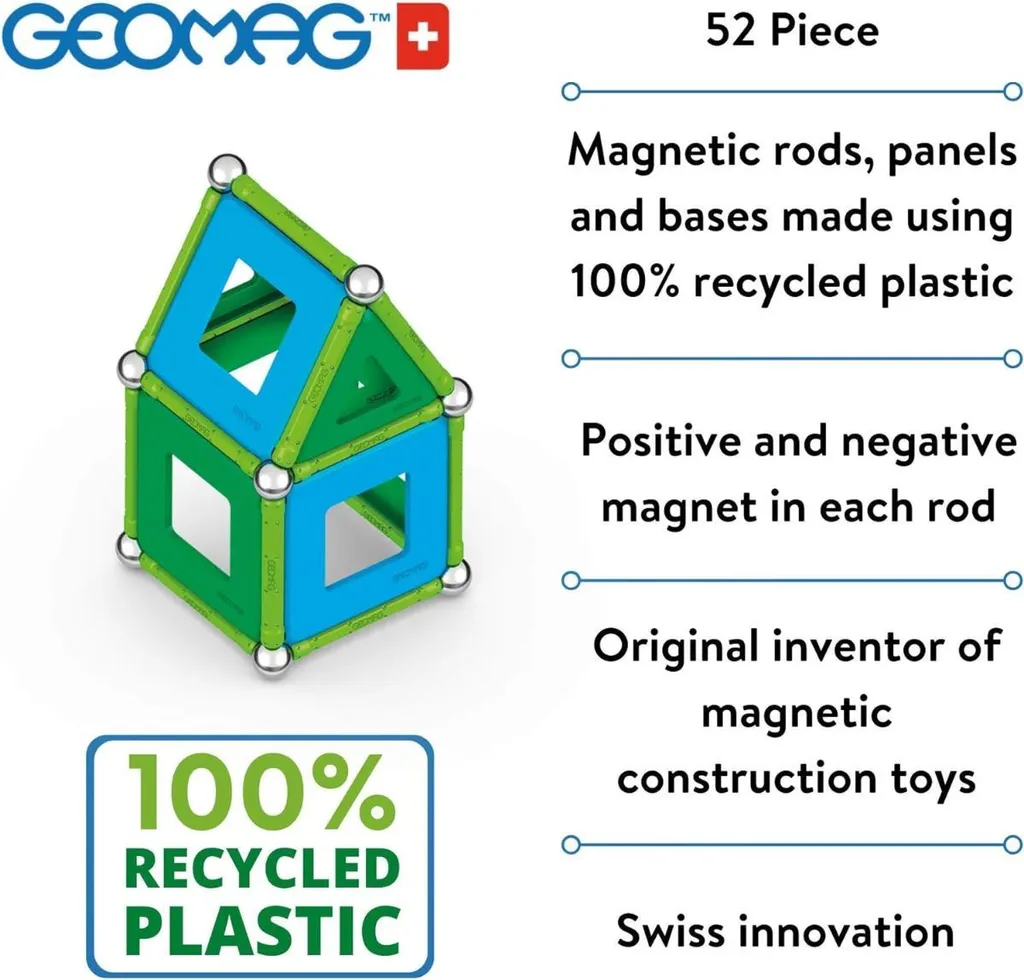 Geomag Panels 52 Pièces : Aimants Puissants et Panneaux de Structure - 21