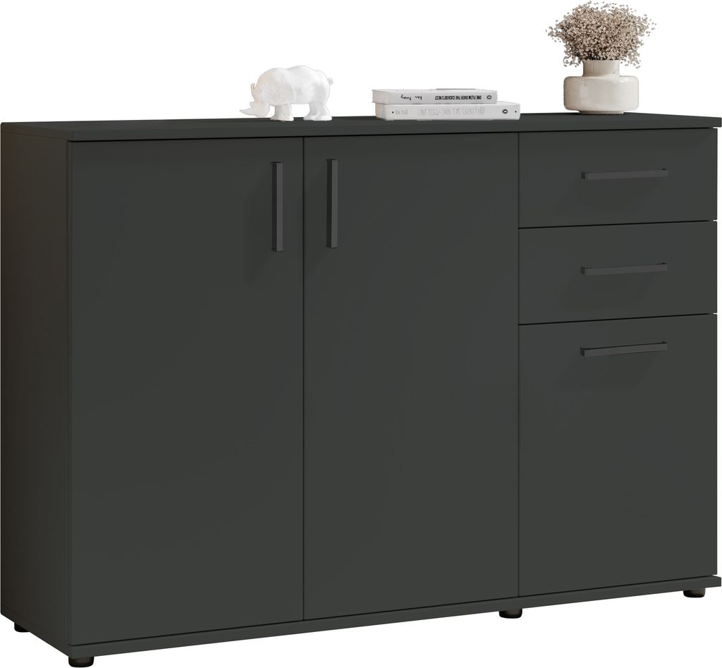 Sideboard >BC 1040< 3 Türen, 2 Schubladen, anthrazit Obrázek produktu 