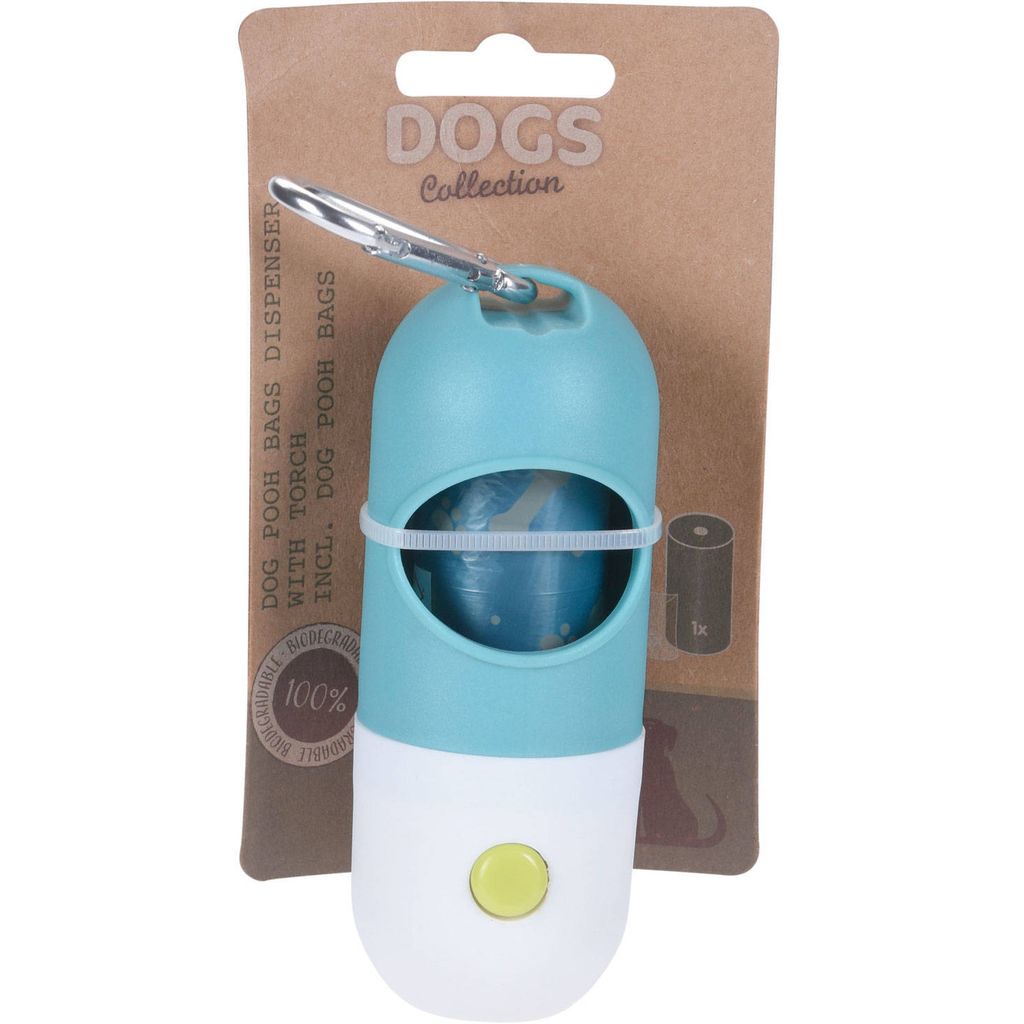 halter für Hundekotbeutel mit Taschenlampe, blau Produktbild 5
