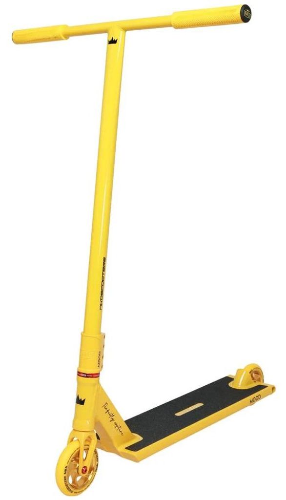 NKD Mood Stunt Scooter Gelber, leichter Freestyle-Stunt-Scooter für Park- und Straßenfahrten mit geschmeidigem Handling
