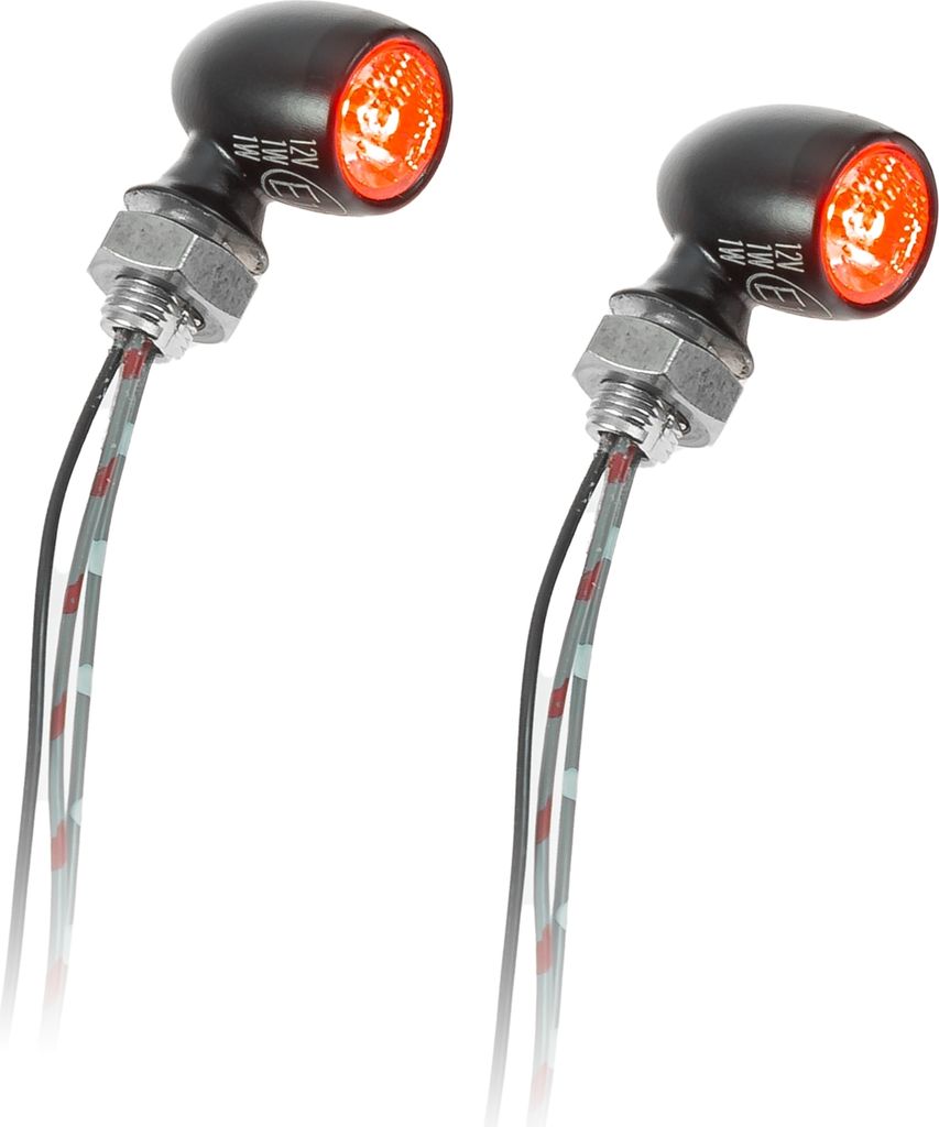 Kellermann Atto RB Dark hm LED Mini Rücklicht mit Bremslicht getönt schwarz hinten beidseitig Paar