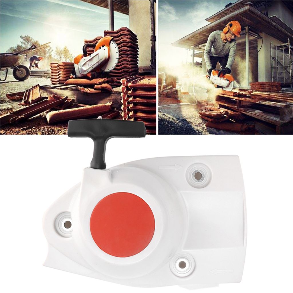 Seilzugstarter mit zusätzlichem Anreißseil für Stihl TS410, TS410Z, TS420, TS420Z Betontrennschleifer