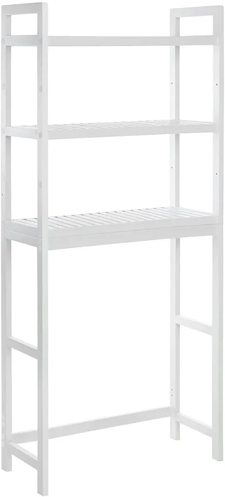 Armoire de toilette BTS01WT avec miroir et étagères intérieures réglables