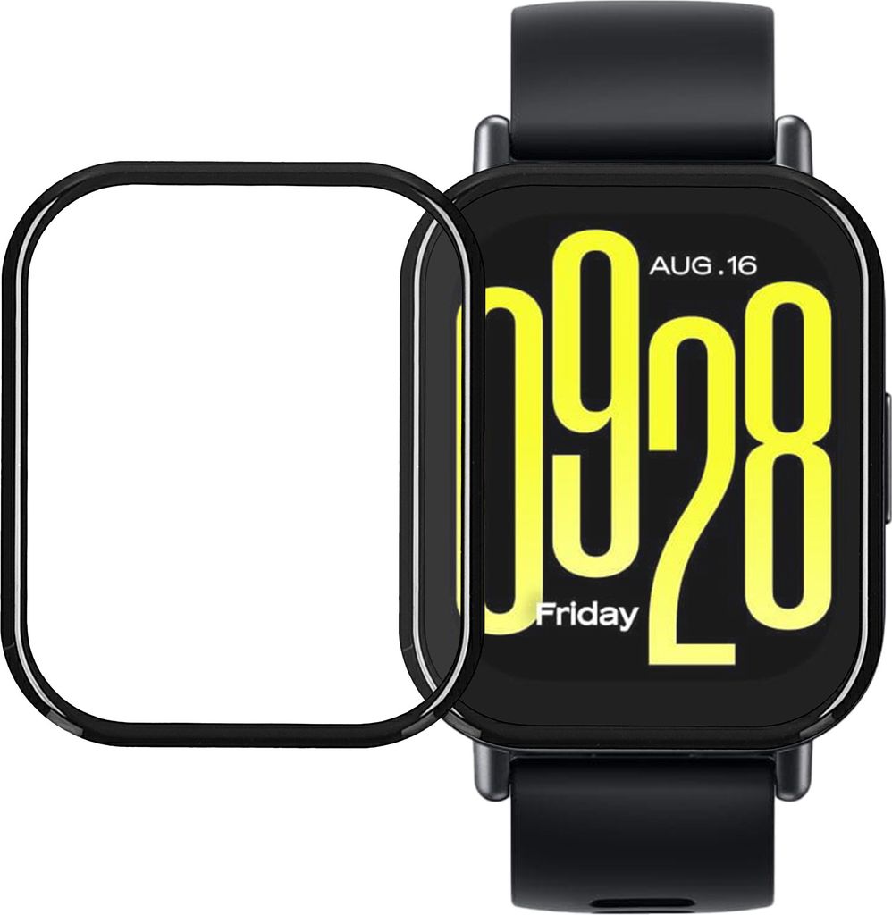 kwmobile 2x Transparente Displayschutzfolie kompatibel mit Xiaomi Redmi Watch 5 Active Folie - Schutzfolie für Fitness Tracker - robuster