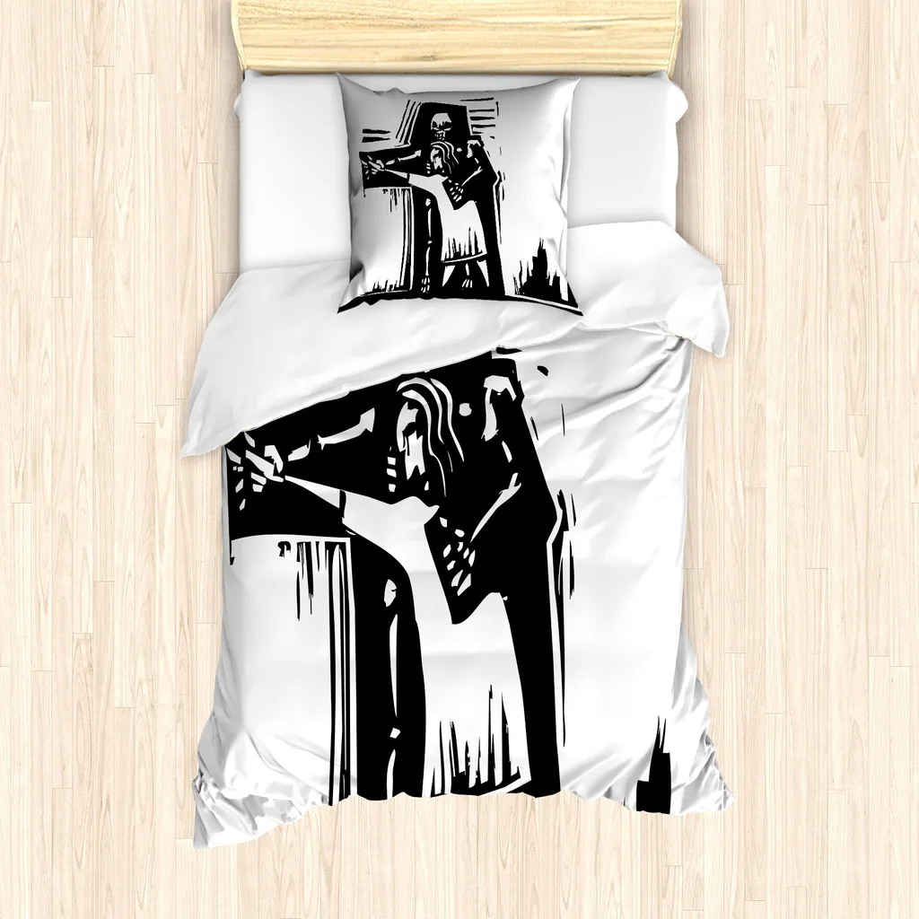 Set Letto ABAKUHAUS Gothic Dance 135x200 Grigio Antracite HD