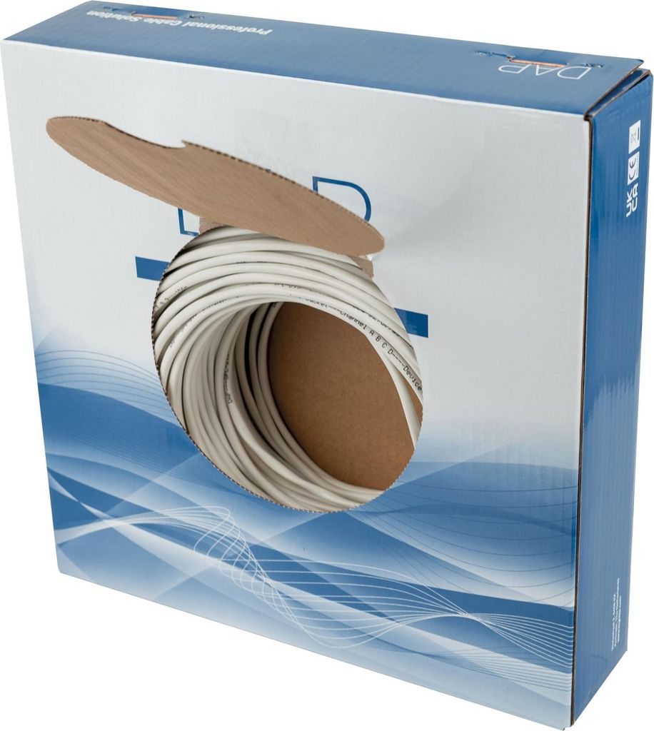DAP SPC-275-DCA-s2-d0-a3 - CPR Speaker Cable EN 50575 - 2x 0,75 mm²- 100 m - weiß