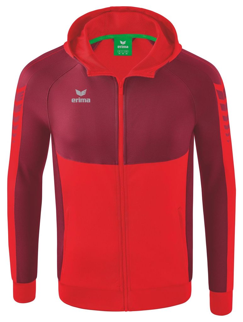 Erima Six Wings Trainingsjacke mit Kapuze Rot
