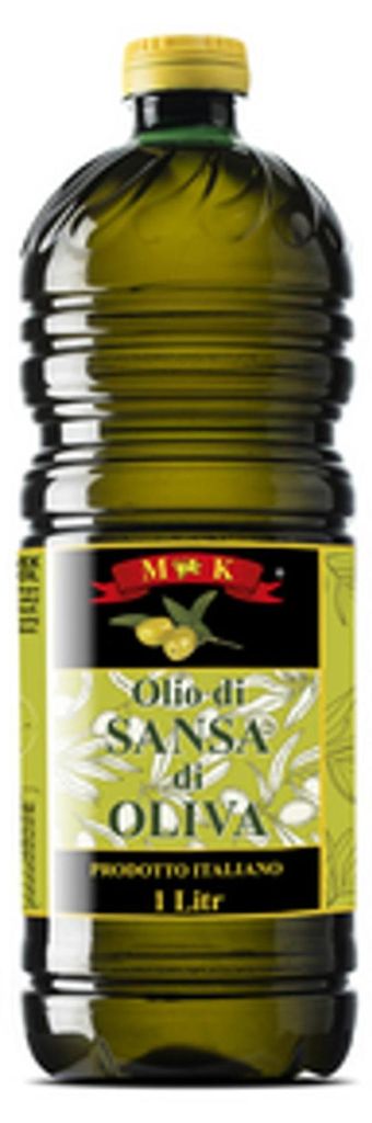 MK olijfolie, gemaakt van olivenresten, 1 liter, Sansa. Productafbeelding 