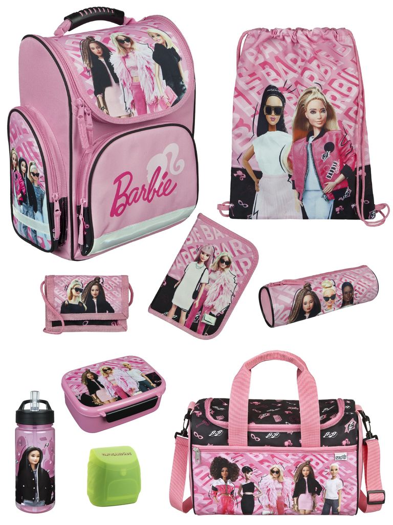 Mädchen Schulranzen 1. Klasse in Rosa mit Barbie Motiv 9 Produktbild 