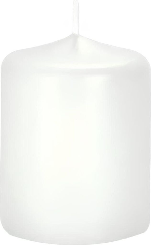 Premium Stumpenkerzen Weiß 80 x 60 mm, 1 Stück