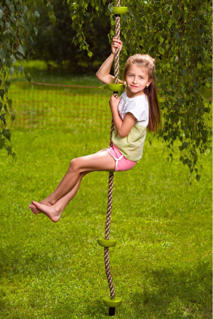 Woody Kletterseil 200 cm mit 5 Kunststoffstoppern, Produktbild 