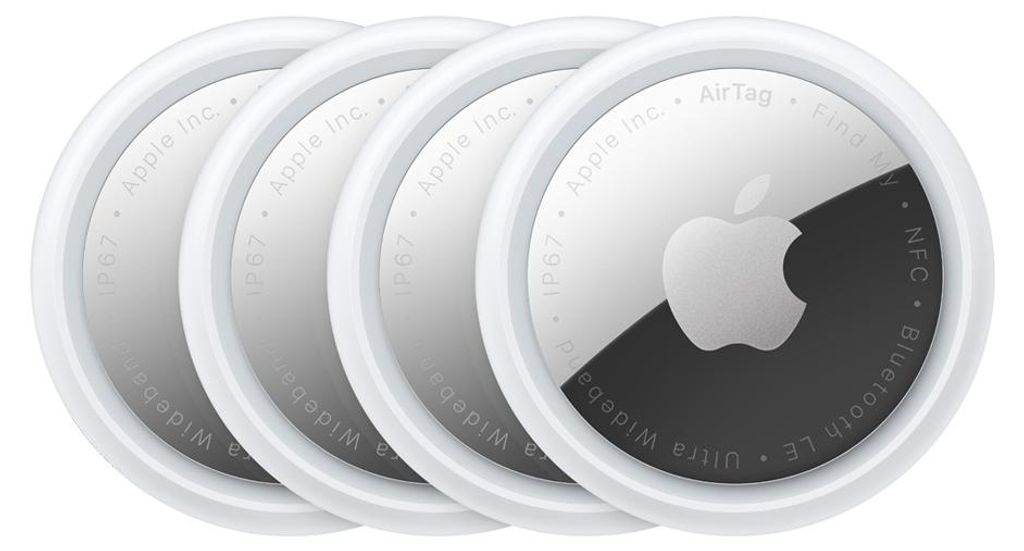 Apple AirTag, Persönlich, Finder, Silber, Weiß, Produktbild 