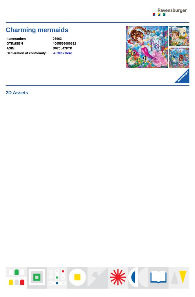 Ravensburger 8063 Ravensburger Bezaubernde Meerjungfrauen Immagine del prodotto 