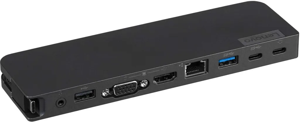 Lenovo Mini Station d'accueil USB-C avec Ports VGA et HDMI 4K Intégrés