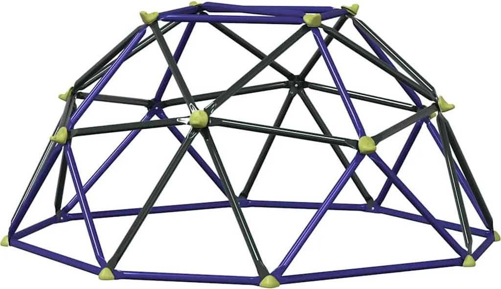 vidaXL Dôme d'escalade bleu acier robuste pour jeux de jardin extérieur