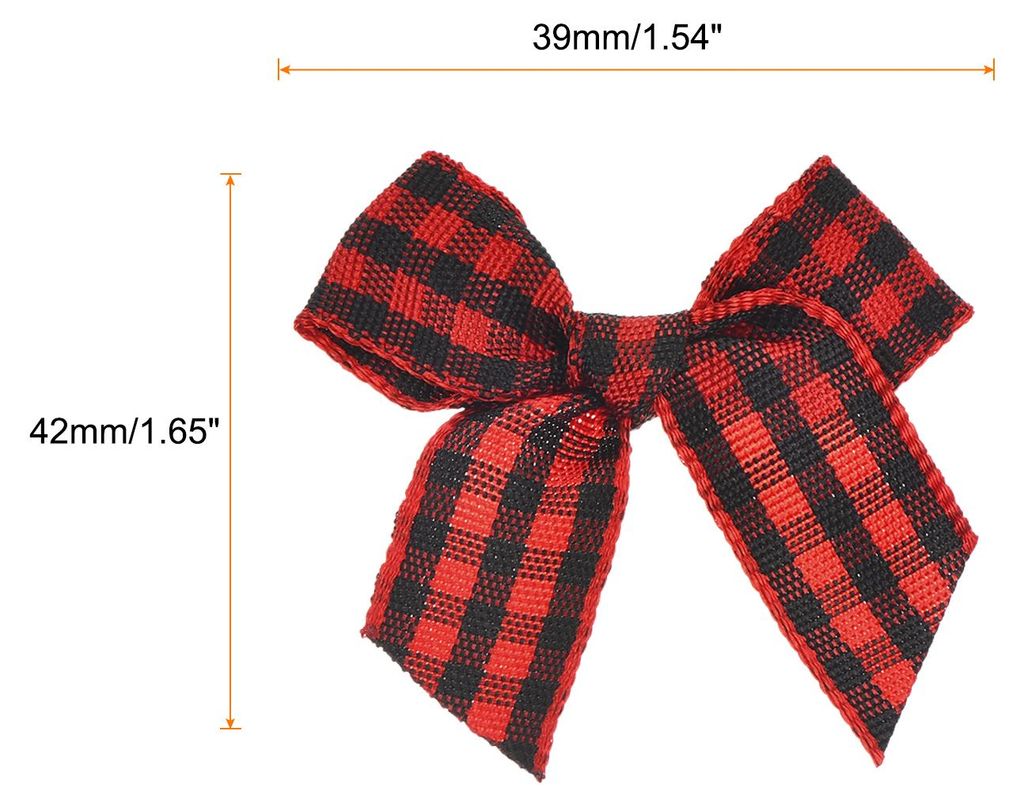 10 Stš¹ck Mini Gingham Schleifenband Schleife 1,5" kariertes Stoff-Satingebinde Schleifen fš¹r Bastelarbeiten DIY Haarschleife N?hen Hochzeit G...