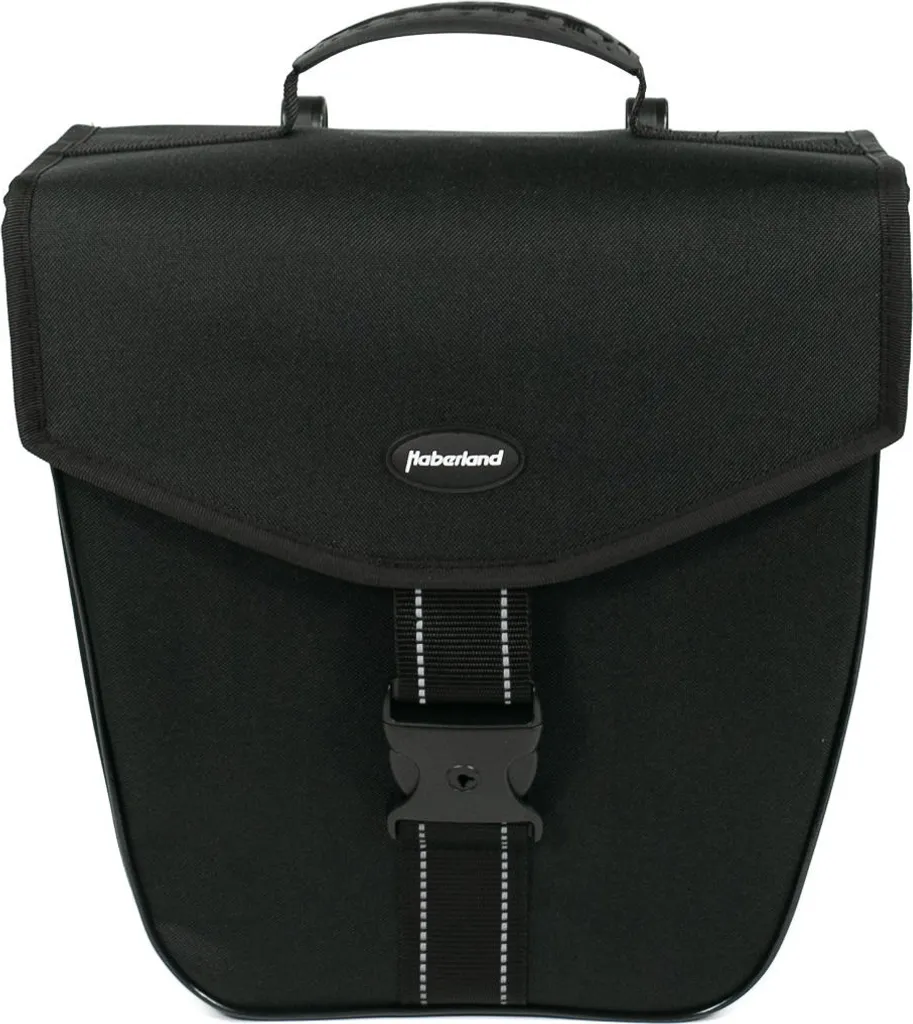 Sacoche Latérale Vélo Haberland Classic 16L Noire pour Porte-Bagages