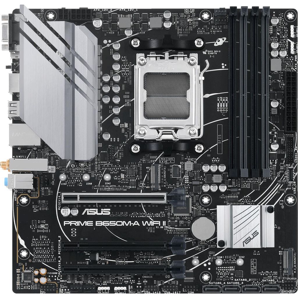 ASUS Placa Base PRIME B650M-A WIFI II mATX AM5 Imagen del producto 