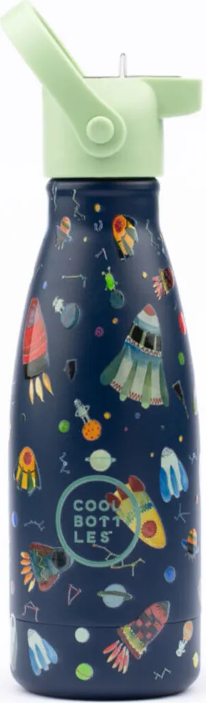 Borraccia Termica per Bambini - 260 ml - Reading Buddies - Bottiglia Acqua Acciaio Inox - Bevande Fredde 36 Ore e Calde 18 Ore - Rifiniture con Disegno in Rilievo - Senza BPA - Cool Bottles