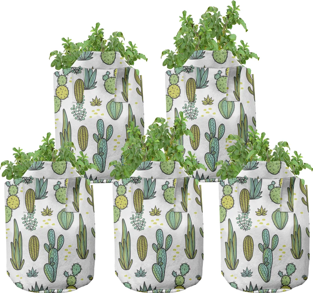 Évitez le Pourrissement des Racines, Pots Cactus en Tissu Drainant x5