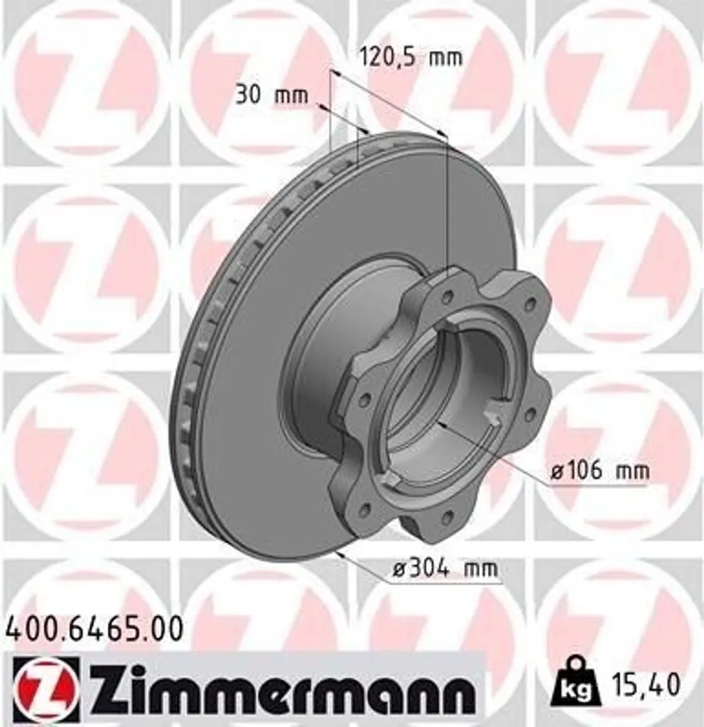 Supprimer les Vibrations au Freinage avec le Disque Zimmermann 400.6465.00