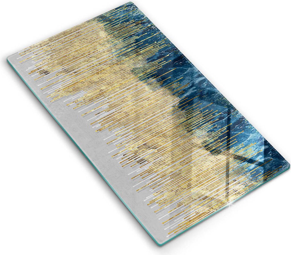 Abdeckung Glas - Küchenabdeckung - 30x52 cm - Abdeckplatte - Designer-Abstraktion