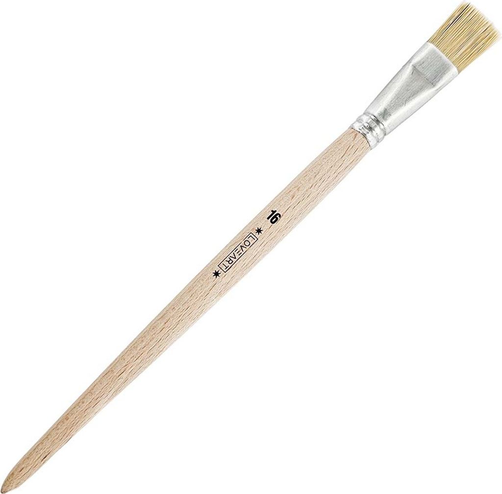LOVEART Flachpinsel aus Nylon - r. 16