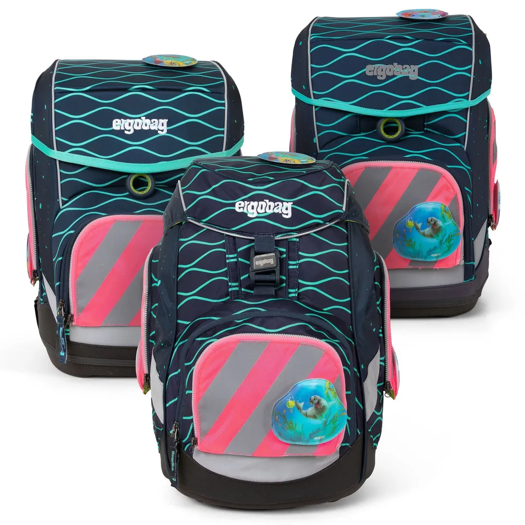 Ergobag Zip Set Rosa Multicolore: Personalizza e Proteggi lo Zaino - 6