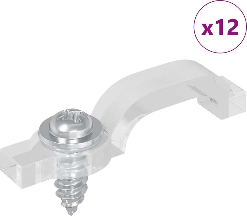 SYFAX™ Clip Trasparenti 12pz - Sicurezza per le Luci della tua Casa
