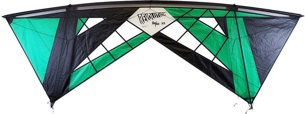 Lenkdrachen Revolution Reflex XX Tarantula (vented) green-black VSRV00316 Grün 249 x 84 cm